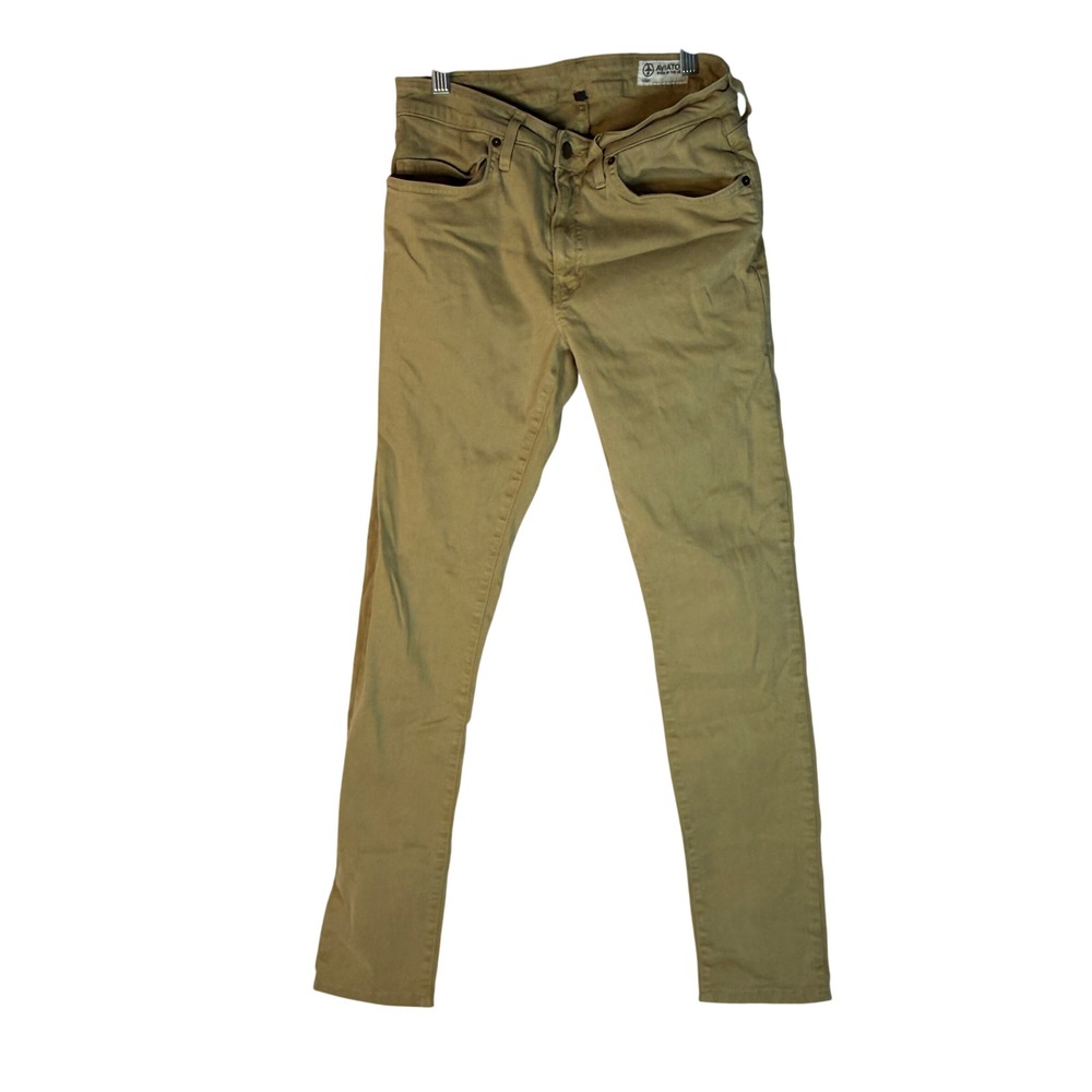 Aviator Made in USA Khaki Slim Fit Pants Men's Size 30 Tan Stretch Chinos